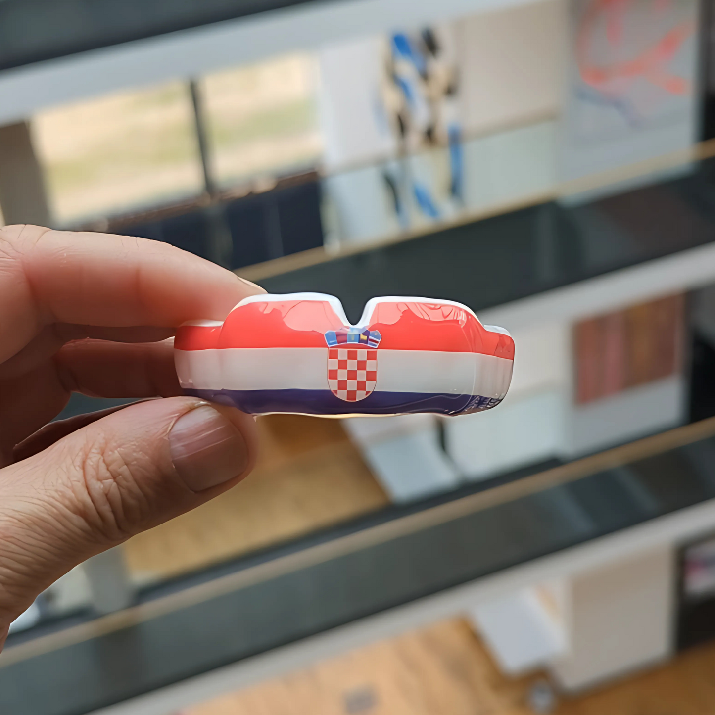 Kroatien Flagge - Maßgefertigter Mundschutz mit Abdruckset