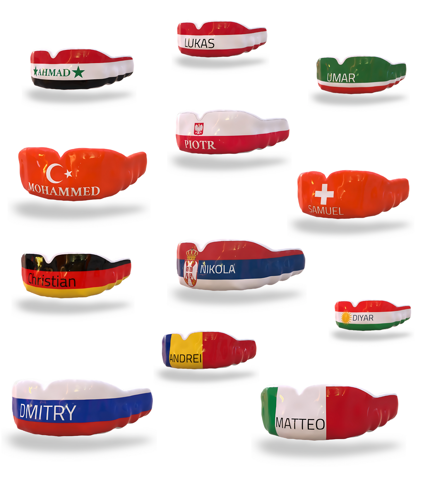 Flagge wählen - Maßgefertigter Mundschutz mit Abdruckset